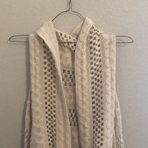 Knitted vest wrap